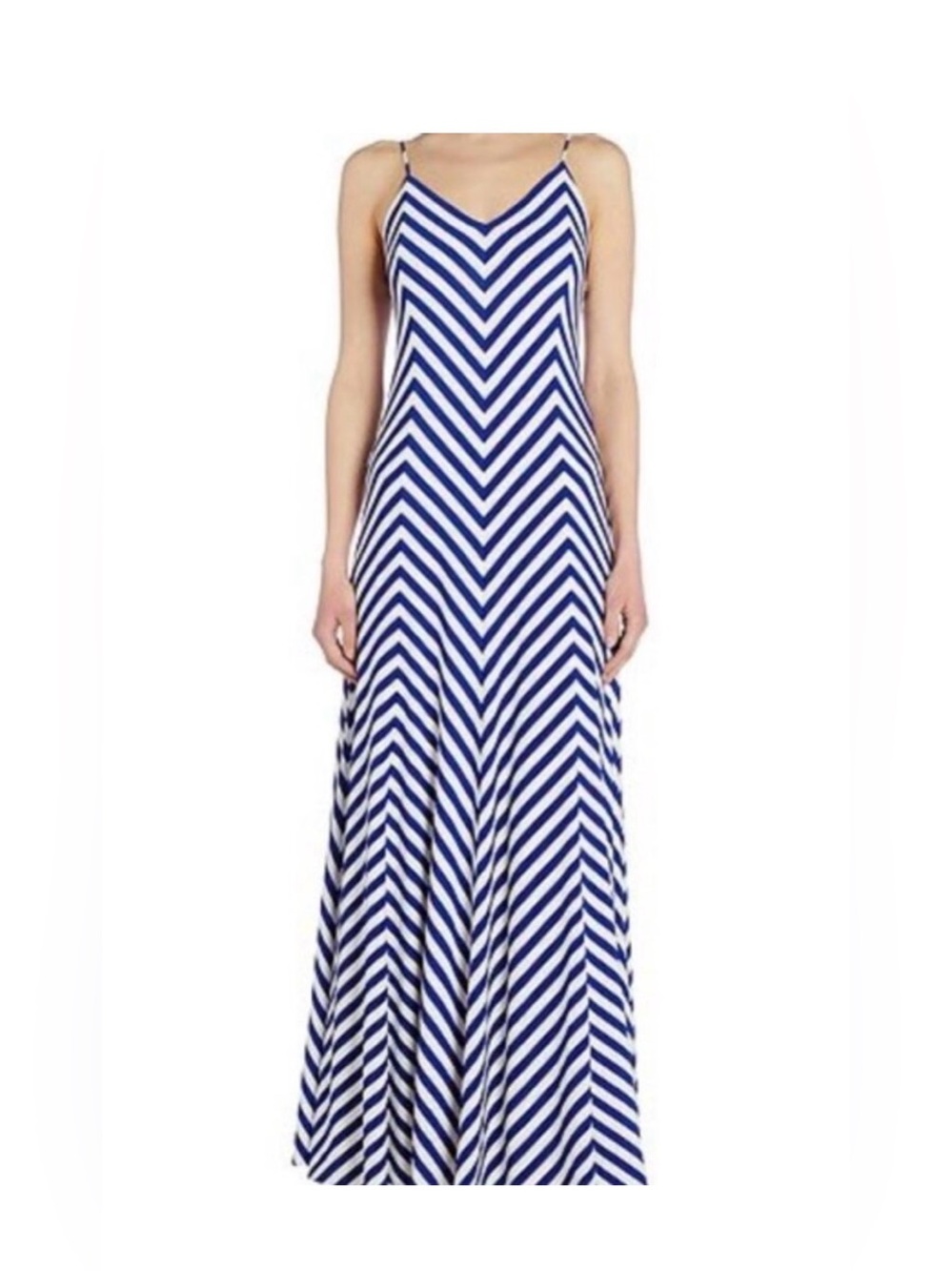 Polo by Ralph Lauren Blue and White Maxi Dress